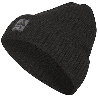 adidas Golf Herren Cold.RDY Vintage Double Cuff Chunky Beanie Mütze - Schwarz