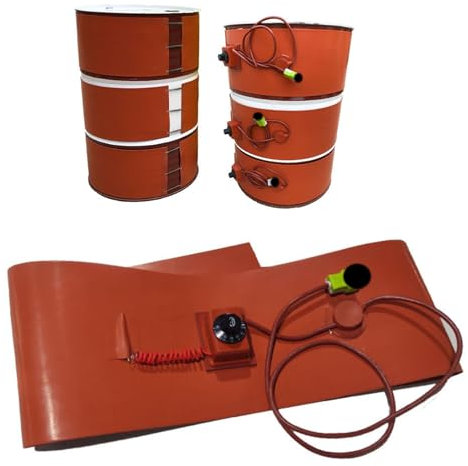 Oil Drum Heater Metal Drum Heater Silicone Pail Heater With Adjustable Thermostat Drum Electric Heat Wrap Hot Heating Pad For 55 Gallon Barrel Band Heater Pail Heater (Size : 200L 174 * 25CM)
