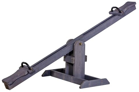 Jack & June Cedar Children's Wooden Seesaw - Smooth Cedar Finish with Two Safety Handles