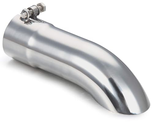 Unifizz 2.25 Inch Inlet Turn Down Exhaust Tip, Stainless Steel, Easy Installation - Enhance Your Exhaust System