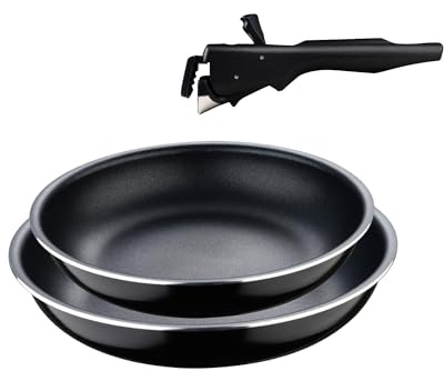 Set de 2 Sartenes de Ø24Ø28cm en aluminio prensado Black Click&Cook San Ignacio