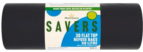 Morrisons Savers 50L Refuse Sacks 30pk