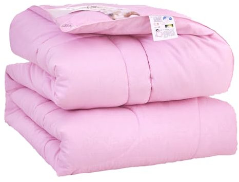 All Season Silk Comforter/Duvet/Quilt, Luxury Bedding Quilted Quilt, Fluffy and Cozy (Pink,220 * 240cm/3kg)