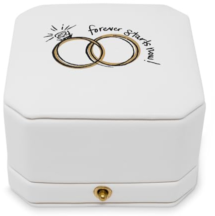 kate spade new york Ring Box for Wedding Day or Proposal, Engagement/Wedding Ring Holder, Bridal Toile