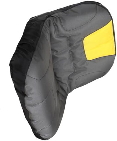 KONTONTY Funda De Asiento Para Tractor De Jardín Resistente Intemperie, Cubierta Protectora Amarilla Para Cortacésped, Poliéster Para Exteriores, Funda Antirrayaduras y Duradera Para Uso Agrícola