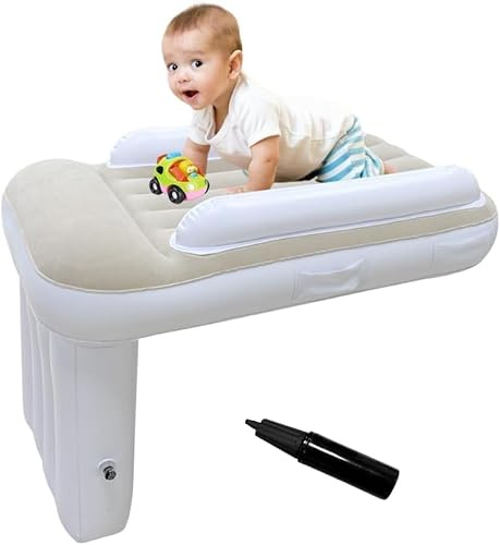 JanTeelGO Lit Avion Enfant Bebe Voyage Portable Hamac Avion Enfants(Pompe Incluse) - Lit Gonflable Enfant Convient à la Plupart des Sièges pour la Voiture d'avion