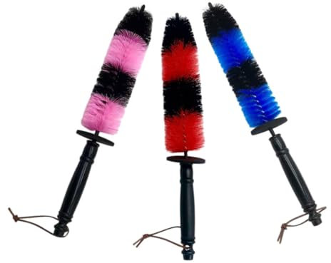 Luxshiny Juego De 3 Cepillos para Limpieza De Llantas y Neumáticos, Mango Extendido Cerdas Elásticas, Cepillo De Alambre Resistente, Uso para Coche y Guardabarros, Accesorios De Limpieza Automotriz