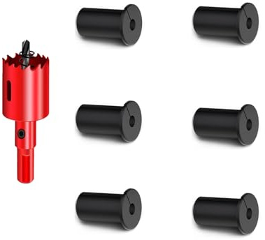 DuDuZui 6 st svart väggbussning för Starlink-kabel, 19 mm 3/4 tum väggöljetter för Starlink-kabel, genommatad Ethernet-kabelgenomföring för Starlink-kabel och möbeltrådhål, med 1 st hålsåg