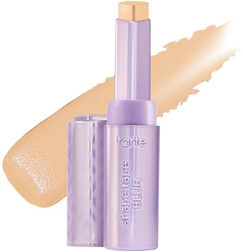tarte shape tape blur concealer stick - Full Coverage Crease-Proof Makeup, Diamond-Shaped Precision Tip for Instant Eye Lift Effect, 50% Skin-loving Ingredients, Vegan & Cruelty-Free full size, 22N