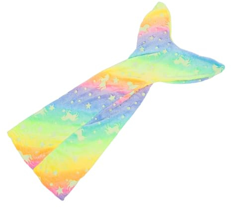 ERINGOGO De Sirena Que Brilla La Oscuridad Saco De Dormir De Franela Diseño De Pez para Niñas Luminosa Suave y Cálida para Cumpleaños Halloween y Fiestas De Navidad