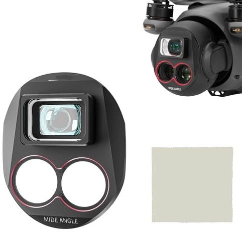Vidvinkelobjektiv för DJI Mavic 4 Pro – 110° ultravidvinkel, HD-optiskt glas, reptåligt och vattentätt, snäppfast design, lätt aluminiumram