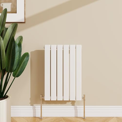 SLINE SANITARY 600x408mm Horizontal Radiator White Double Modern Flat Panel Central Heating Radiator
