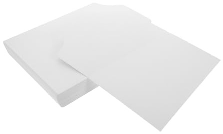 OFFSCH 100 Stück Weiße Hemden Kartonbögen aus Papier zur Falten und Organisation von T-shirts Antifalten Funktion Geeignet für Selbstgemacht Bastelverpackungen und Kleidung