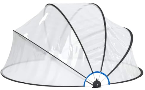 Dôme de Piscine, Tente Abri de Piscine Hors Sol Rond 315x158 cm PVC