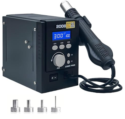 Station De Soudage à Chaud 700w Avec Affichage LCD Et Température Réglable 100-500℃ Pour Soudure Professionnelle Et Réparation PCB Et SMD