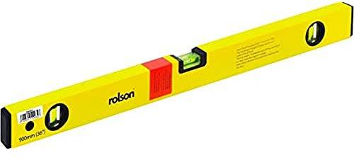 Rolson 54465 Alloy Spirit Level, 900 mm,Yellow