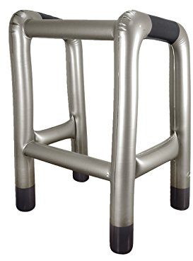 B&S Trendz aufblasbar Zimmer Walking Rahmen Kostüm Spass Zubehör 58x88x45cm