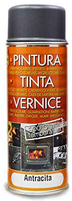 S.G.C.N. Pyrofeu Peinture Thermique 900° Anthracite aérosol 400 ML