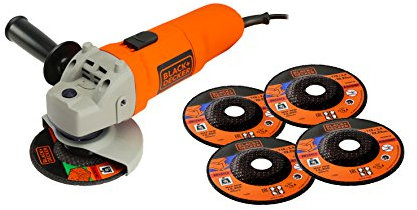 BLACK+DECKER KG115A5-QS 750W 11000RPM 115mm Amoladora angular 11000 RPM M14 Corriente alterna 750 W 11 5 cm
