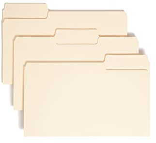 Smead SuperTab File Folder, Oversized 1/3-Cut Tab, Legal Size, Manila, 100 Per Box (15301)