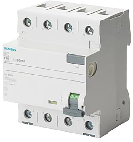 Siemens SENTRON Leitungsschutzschalter 5SV 70 mm Klasse – A 4-polig 25 A 300 mA