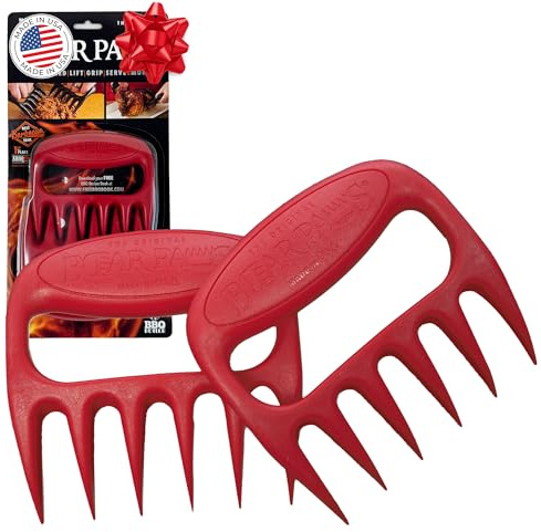 Bärentatze Produkte, Inc. Pulled Pork Shredder Klauen – Fleisch Handler Gabeln rot