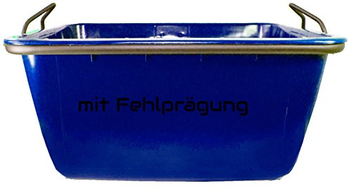 UvV FMK 2. Wahl Mörtelwanne, Fertigmörtelkübel Kranbar mit Farbabweichungen, Flecken oder teilweise Fehldruck (bis 700 kg Nutzlast) Zementwanne Baustellenarbeiten (Blau 2. Wahl)