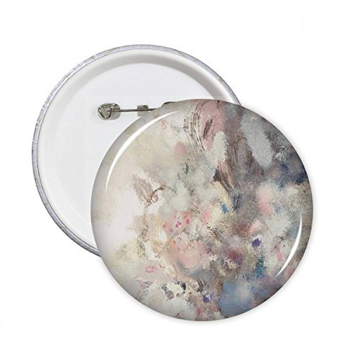 DIYthinker Mars Lotus XJJ Peinture à l'huile Bouton rond Badge Pins Vêtements Décoration de cadeau Multicolore L