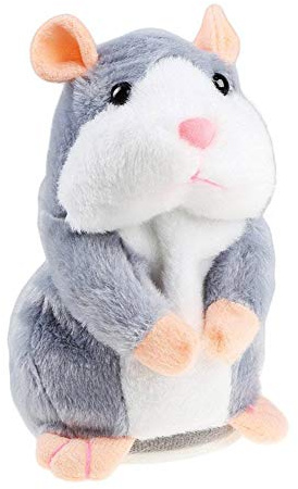 Adorable Hamster Mimicry Pet Mouse Plush Toy - Electronic Record & Repeat What You Say, Interactive Sensory Educational Toy - Perfect for Birthday & Xmas Gift