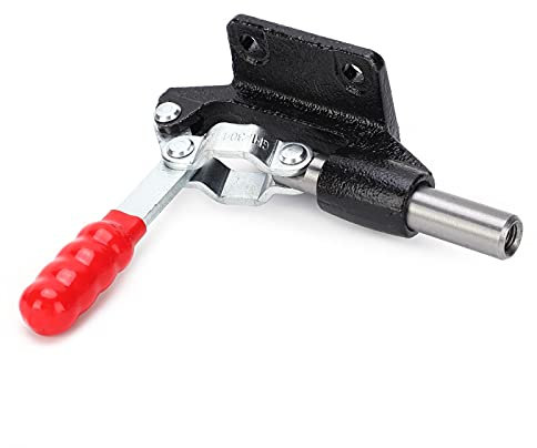 Fafeicy Abrazadera de palanca de herramienta manual, abrazadera de palanca de soldadura Movimiento horizontal del accesorio Empujar y tirar Herramienta de mano de liberación rápida Antideslizante