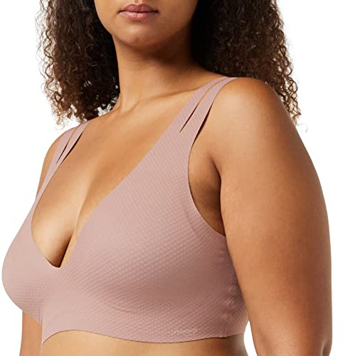 sloggi Women's sloggi Zero Feel Flow Bralette Bustier , Cacao, S