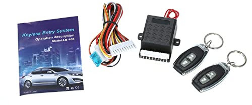 Shkalacar Kit di Chiusura centralizzata, Sistema di Blocco Senza Chiave per sblocco del Bagagliaio Universale con Staffa per Telecomando 1 milione di Codici