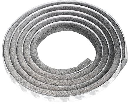 Niaciswe Burletes Puertas 10m Burlete Autoadhesiva Cepillo Ventana 9 x 23 mm Strip de Viento Puerta Ventana Strip Pegatina de Sellado Cepillo Tira de Sellado para Aislar Puertas Correderas Alféizar