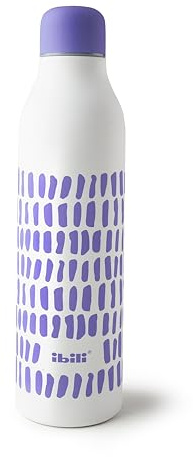 IBILI Botella termo doble pared Canvas 500 ml, Acero Inoxidable 18/10, Doble pared, Reutilizable
