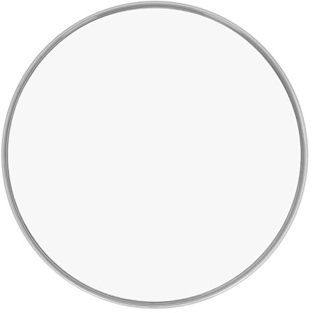 Espejo de aumento de 30X, espejo redondo lateral, espejo de aumento de 6 pulgadas con 3 ventosas, espejo de aumento con ventosa para maquillaje, recorte de cejas, viajes (plateado)