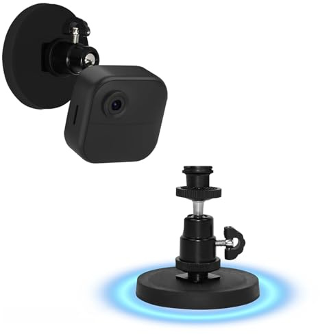 TEKCAM Kamera Magnetische Wand Halterung Kompatibel mit Blink Kamera | Kompatibel mit Blink Outdoor 4/2K+ Blink Mini 2K+, 360° Verstellbare Magnethalterung für 1/4 Zoll Kamera, Kein Bohren