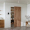 CEAKIAN 32 Concealed Sliding Barn Door Hardware Kit with Soft Close Mechanism for 24in Passage Opening, Hidden Sliding Door Hardware, Trackless Rail, Wall Mount for Interior Wooden Doors (NO Door)