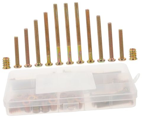 ROMISBABA Kit De Tuercas Roscadas y Pernos Inox Insertos Para Madera Para Muebles Tornillos Accesorios