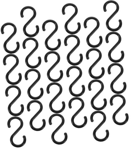 ULTECHNOVO 200pcs Space-Saving Plastic s Hooks for Hanging Baskets Lights Plants Supermarket