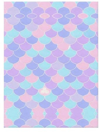 WZYCWB Dekorative Kinderdecke (127 x 101,6 cm), Meerjungfrauen-Tattoo-Flanell-Geschenkdecke, Sofa, Bett, Wohnzimmer, Camping, Reisedecke,