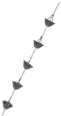 TOYANDONA Regenkette Für Dachrinne Metall-regenkette Haus-regenkette Dekorative Regenkette Aluminium Regenfänger
