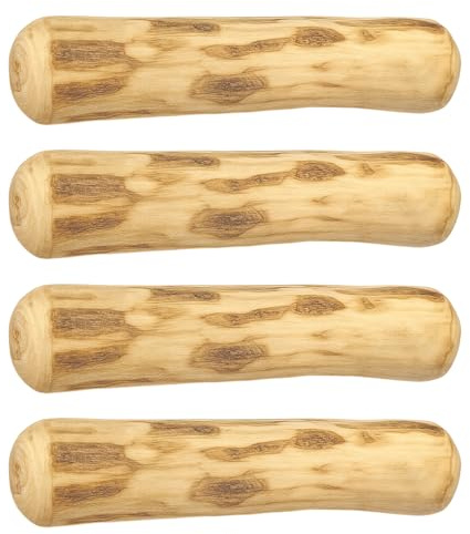 JcvPot Kaffeeholz Für Hunde, 4 Stück Kauholz Für Welpen, XXS Hundespielzeug Zur Zahnpflege, Natürliches Kauspielzeug Für Kleine Hunde, Länge 14 cm, Durchmesser 1,8-2 cm