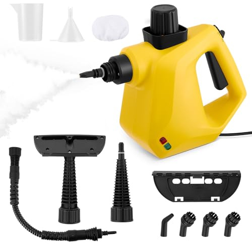 Hand Held Steam Cleaner,Portable Steam Cleaning with 9 Pcs Accessories,Steam Cleaners for Home Multi Purpose ith Safety Lock,Steam Cleaner Handheld for Kitchen,Sofa,Floor,Car