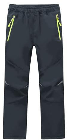 MEILONGER Pantalon neige pour garçons et filles - Pantalon de ski, de randonnée, imperméable, Softshell, pour l'extérieur, coupe-vent, chaud, pour la neige, le snowboard, la randonnée, l'hiver, le