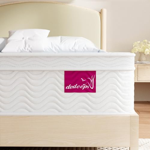 dosleeps King Size Mattress 5FT | 10.6 Extra Thick Memory Foam & Pocket Sprung | 9-Zone Orthopedic Support,Medium Firm,Motion Isolation,Edge Support 150x200x27cm