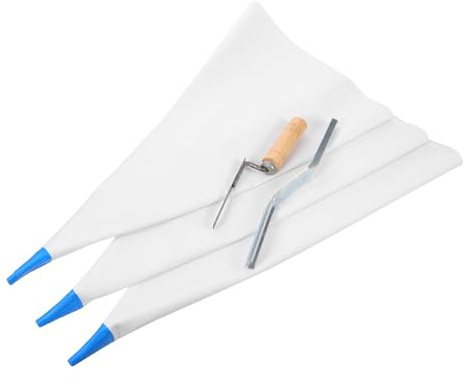 KOMBIUDA Bolsa para Mortero de Mampostería Resistente con Punta Metálica Bolsa de Lechada Flexible y Sellado Reforzado para Juntas de Azulejos Herramienta Industrial para Reparación y