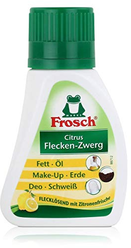 Frosch Citrus Fleck-Entferner, kraftvoller Fleckentferner mit Schwamm,vegan, 75 ml