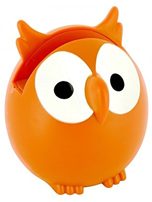 Pylones Eulen-Harnisch, Orange, Whimsisch, Eulenhalfter, Brillehalter, 1 Unité (Lot von 1), Orange, Einfarbig, Owl-Form