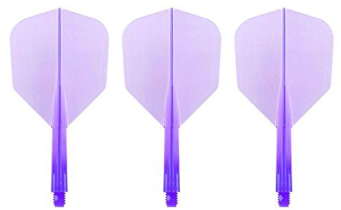 Condor Zero Stress Flight System - Small Clear Purple - Dart Flights Short