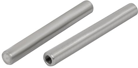 sourcing map 2pcs 304 Edelstahl M5 Innengewinde 8mm x 70mm zylindrischer Dübel Stift de